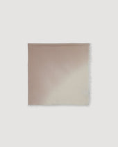 Cashmere Scarf In A Solid Colour With Shaded Tones Beige Ecr