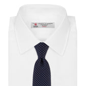 And Spot Printed Silk Tie