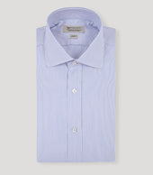 Striped English Collar Dress Shirt