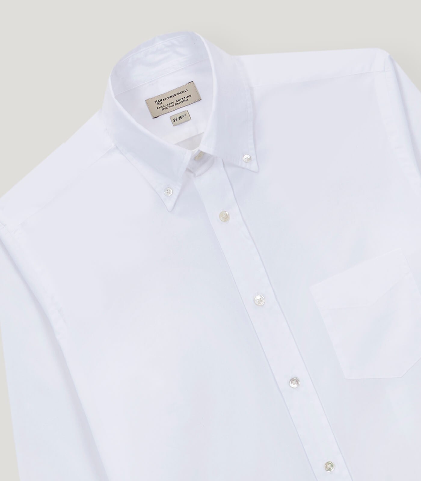 Popelin Button Down Casual Shirt