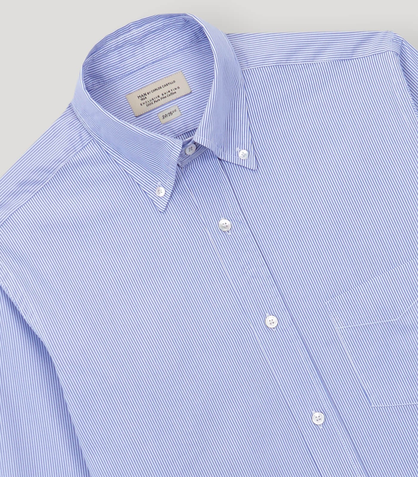 White Striped Button Down Casual Shirt