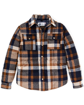 Filson X Crescent Down Works Jacket - Navy Bronze Plaid
