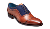 Nicholas - Antique Rosewood / Navy Suede