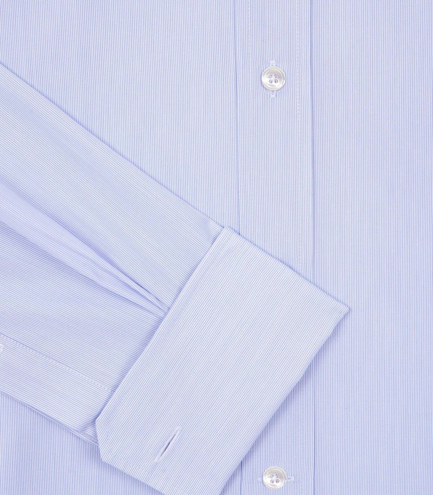 Fine Striped English Collar Dress Shirt
