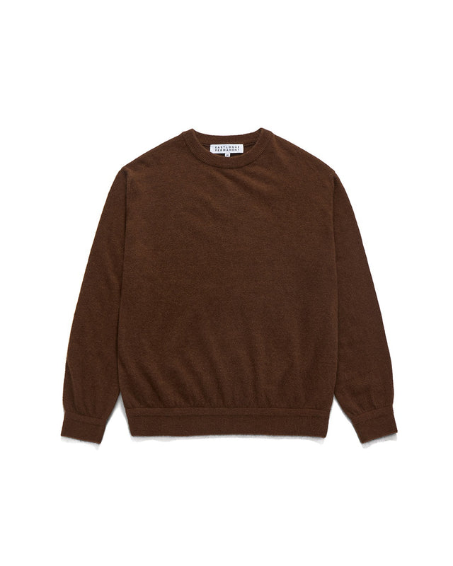 CREW NECK KNIT / BROWN