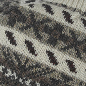 45d All Over Fairisle Crew Neck Sweater 100 Rennie Shetland Range