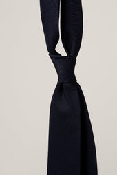 Grenadine Tie - Silk - Navy