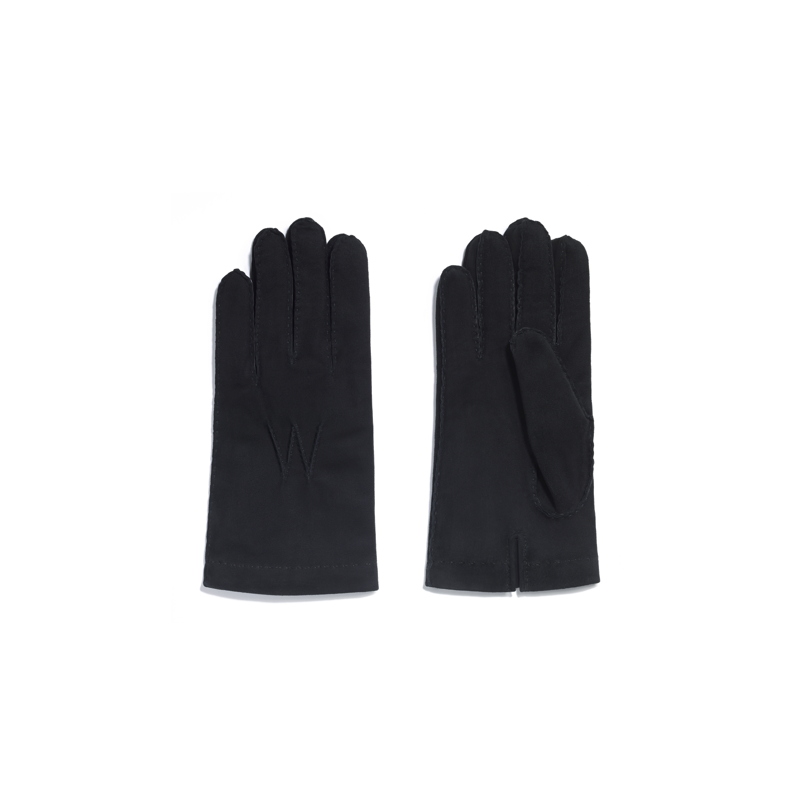 Men's Caractere Gloves[Black suede goatskin with cashmere lining]