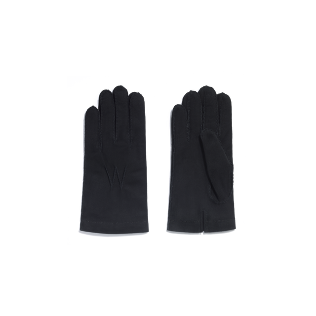 Men's Caractere Gloves[Black suede goatskin with cashmere lining]