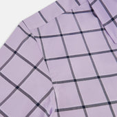 Lilac Grid Check Windsor Shirt