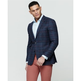 Donegal Tweed Classic Fit Jacket In Blue Check Mens Jackets Magee 1866