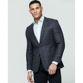 Grey Check Donegal Tweed Classic Fit Jacket | Magee 1866