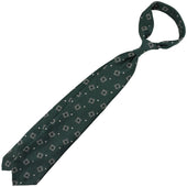 Geometrical Boucle Silk Tie Hand Rolled