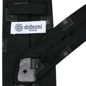 Geometrical Jacquard Silk Tie Hand Rolled