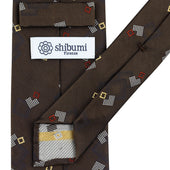 Geometrical Japanese Jacquard Silk Tie