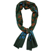 Samurai Printed Wool Silk Scarf