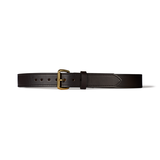 1-1/2" Double Bridle Leather Belt - Brown Leather