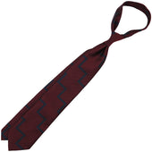 Artillery Repp Stripe Silk Tie Handrolled