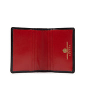 Six card holder – Ebony Black / Scarlet