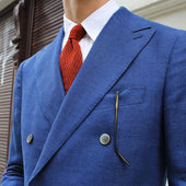 Zigzag Silk Knit Tie