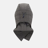 Shadow Grey Quilted Hood With Neck Warmer
