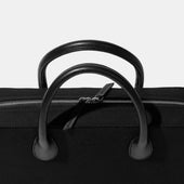 Computer Tote in Black Canvas