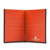 Twelve credit card hip wallet – Ebony Black / Tangerine