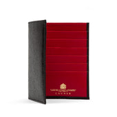Hatherton 12 Card Hip Wallet – Caviar Black / Scarlet