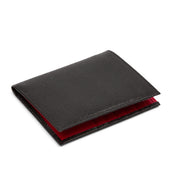 Hatherton 12 Card Hip Wallet – Caviar Black / Scarlet