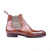 Chelsea Boots With Croc Application In Mid