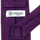 Grenadine Garza Grossa Tie Eggplant Hand Rolled