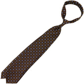 50oz Floral Printed Silk Tie Beech Hand Rolled