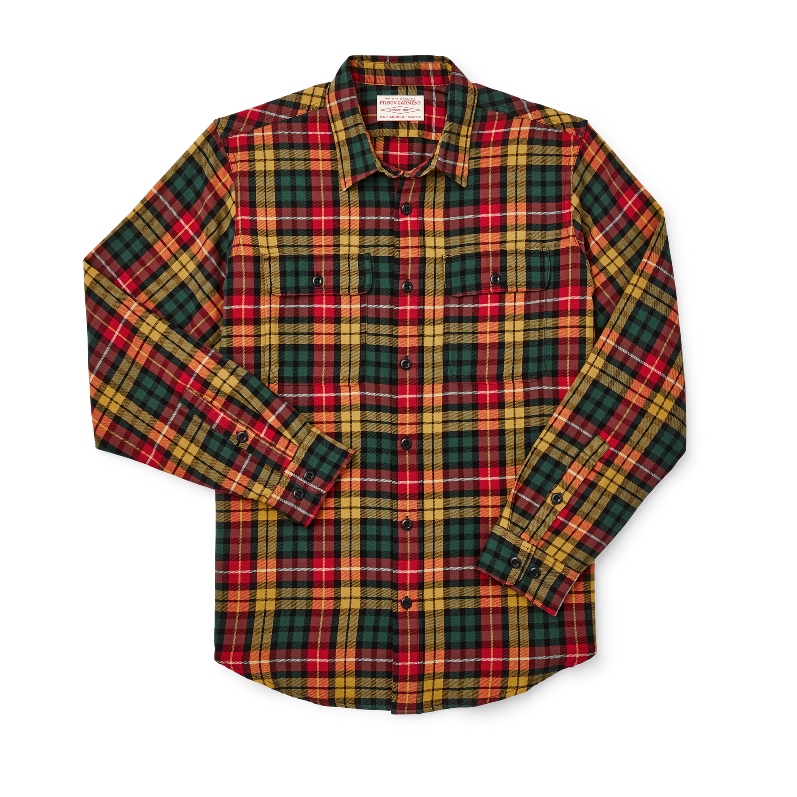 Scout Shirt - Spruce / Gold Plaid