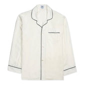 Plain Silk Pyjamas in Cream