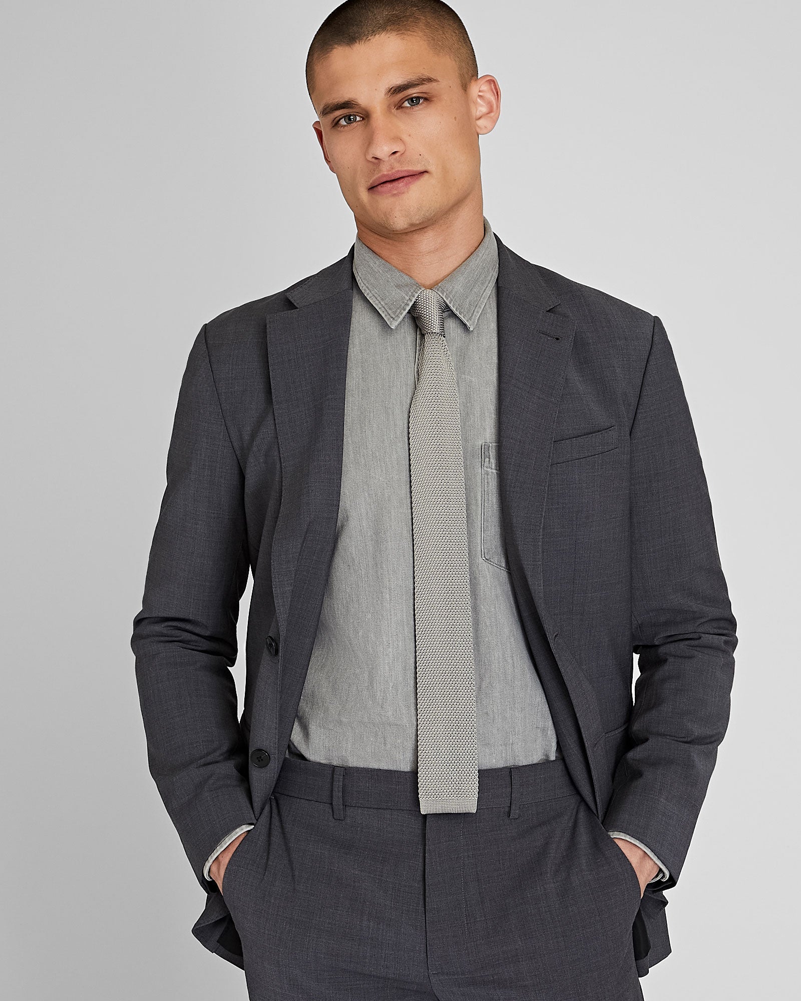 CM Solid Knit Tie