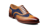 Keiran - Cedar Calf Navy Suede