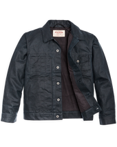 Tin Cloth Short Lined Cruiser Jacket - Service Blue