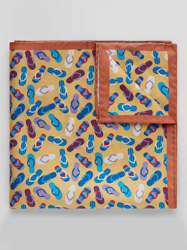 Orange Pocket Square Motif