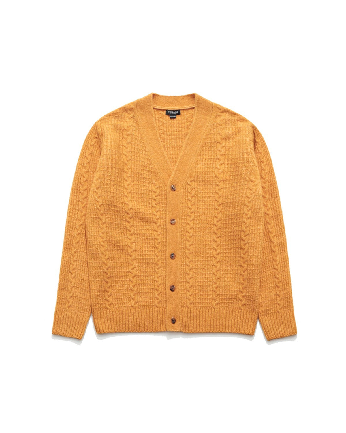 COZY CABLE CARDIGAN / MUSTARD