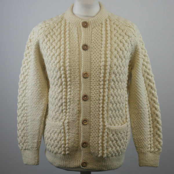 4a Golfer Cardigan 100 Pure New Wool