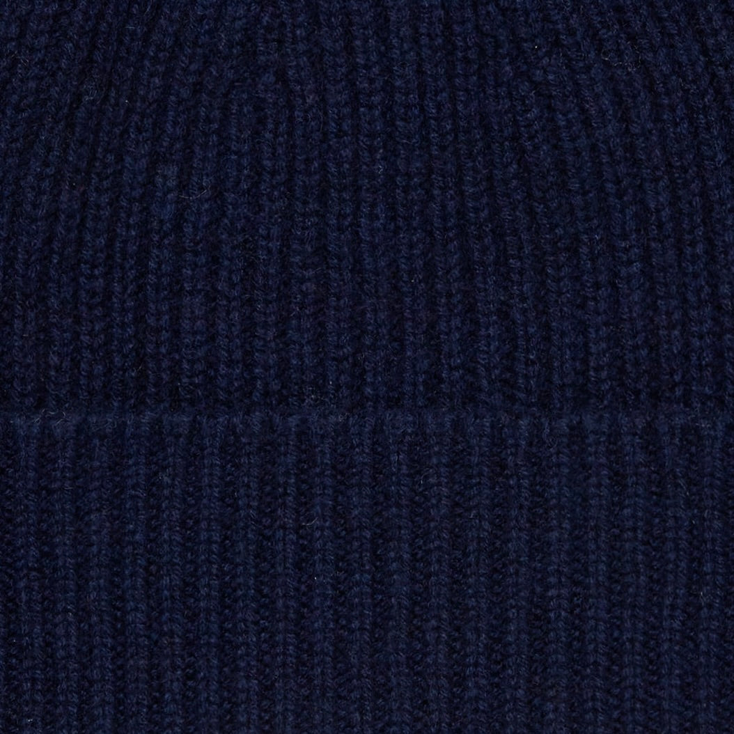 Ribbed Knit Cashmere Hat In