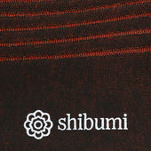 Knee Socks Shadow Stripes Brown Orange Pure Cotton