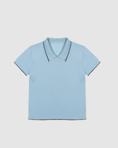 Stand Collar Polo Cobra Blue