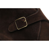 Herring Kingston II mens rubber-soled boots in brown oiled suede