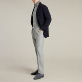 Double Breasted Cashmere Blend Unstructured Knitted Blazer In