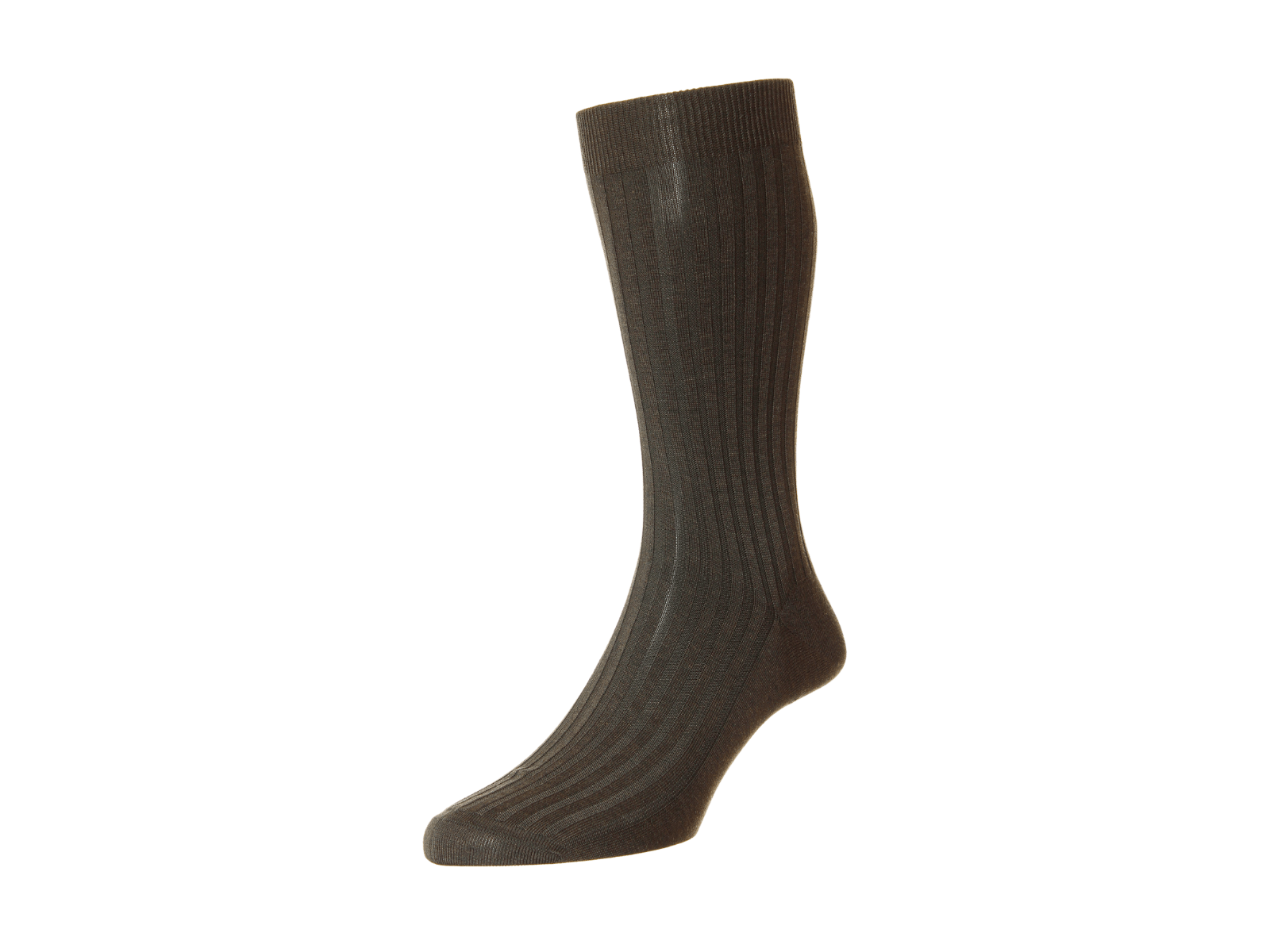 Cotton Socks In Dark Brown