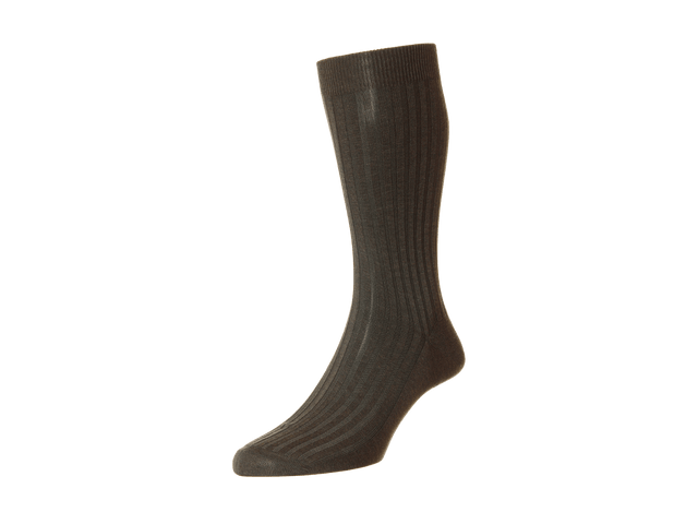 Cotton Socks in Dark Brown