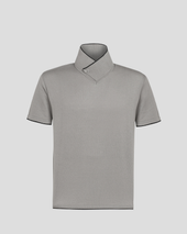 Stand Collar Polo Cobra Grey