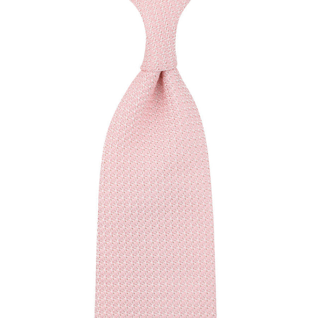Grenadine / Garza Grossa Silk Tie - Pink - Self-Tipped