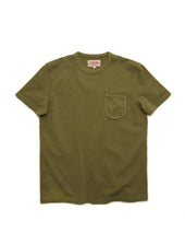 1940s Solid Colour Rib Pocket Tee
